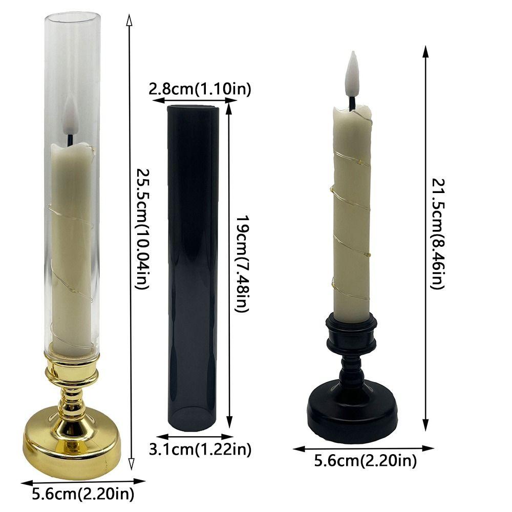 Luminous Flameless Candle Lamp Flickering LED Taper Candles Atmosphere Light  Wedding Party Decor
