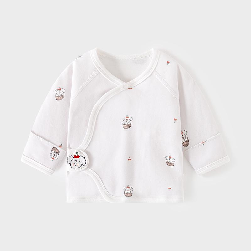 Neugeborenen Knochenlose Baumwolle Klettverschluss Pyjamas - Frühling/Herbst Halbrücken-Outfit
