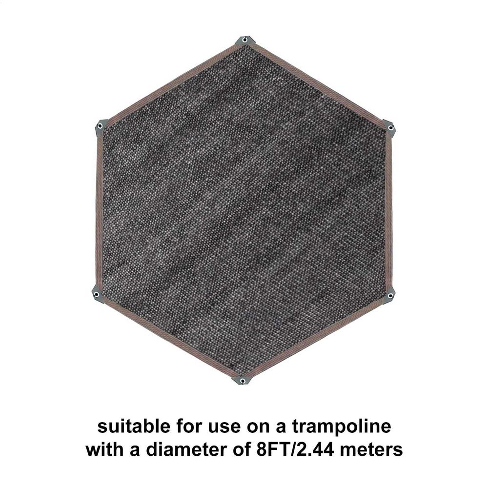 6-14FT trampoline shade cover Trampoline Sunshade Net Mesh Trampoline Sunshade Tent Cover Compatible with 6/8-bar models