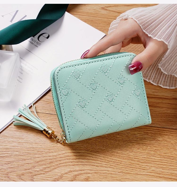 2023 Korean Version Mini Wallet Cute Embroidered Coin Purse For Students