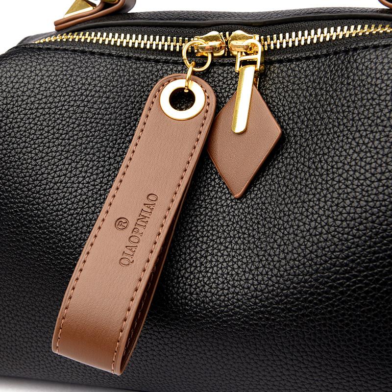 Hohe Qualität Einfarbig Leder Schulter Umhängetasche Für Frauen 2023 Luxus frauen Handtasche Designer Weibliche Messenger Tote Sac