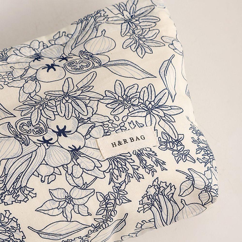 Flower Printed Cosmetic Storage Bag Floral Toiletry Handbag New Women Cosmetic Pouch  Travel