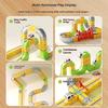 Magnetisches Bauzug-Set mit Elektrolokomotive, STEM Montessori Lernspielzeug für Kinder, DIY Eisenbahnschiene Weihnachtsgeschenk