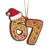 For Christmas 67 Acrylic Ornament Funny Six Seven Holiday Ornament Teen Grandkid Present