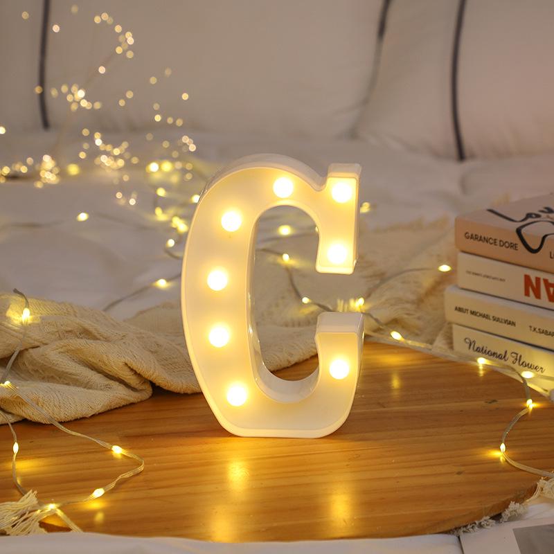 LED Letter and Number Lights for Celebrations and Proposals
