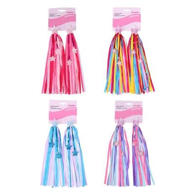 Fashion Bike Handlebar Streamers Bike Tassels Ribbon Ornaments Colorful Bike Streamers Cycling Decorate Accessory