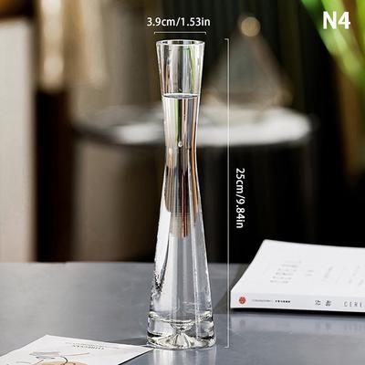 Transparante Glazen Bloemenvaas Kleine Vaas Hydrocultuur Plant Bloem Terrarium Luxe Kamer Tafel Huisdecoratie Bruiloftsdecoratie