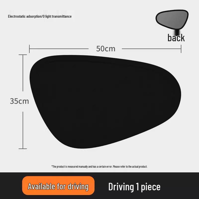 

Затемнена вінілова автомобільна сонцезахисна шторка: Статичний адгезійний сонцезахисний козирок для шторки на вікно, теплоізоляції, приватності та захисту від сонця.