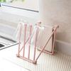 Practical Folding Cloth Storage Racks Kitchen Countertop Dishwashing Cloth Hanging Racks Storage Rack Cloth Rack Cup Drain Racks