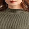 New Autumn and Winter Retro Loose Solid Color Pullover Sweater for Women Half Turtleneck Sweater Bottoming Shirt