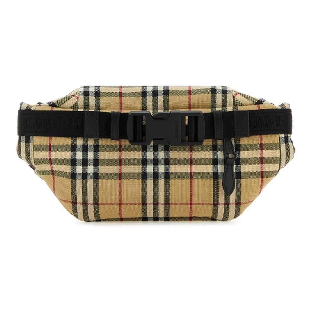 Burberry Vintage Check Nylon Waist Bag for Men in Light Brown