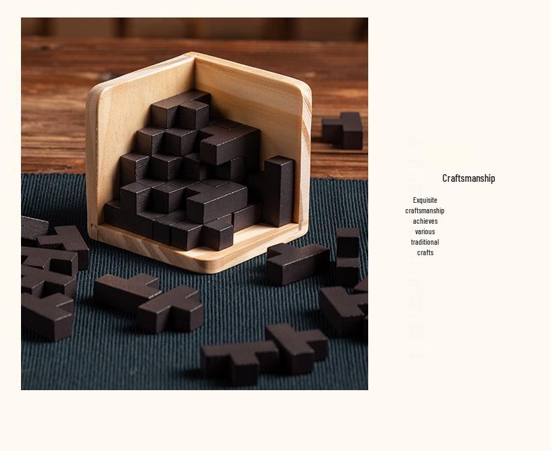 Magic Fight 54: Classical Wooden Luban Kongming Lock - Challenging Educational Toy for Children