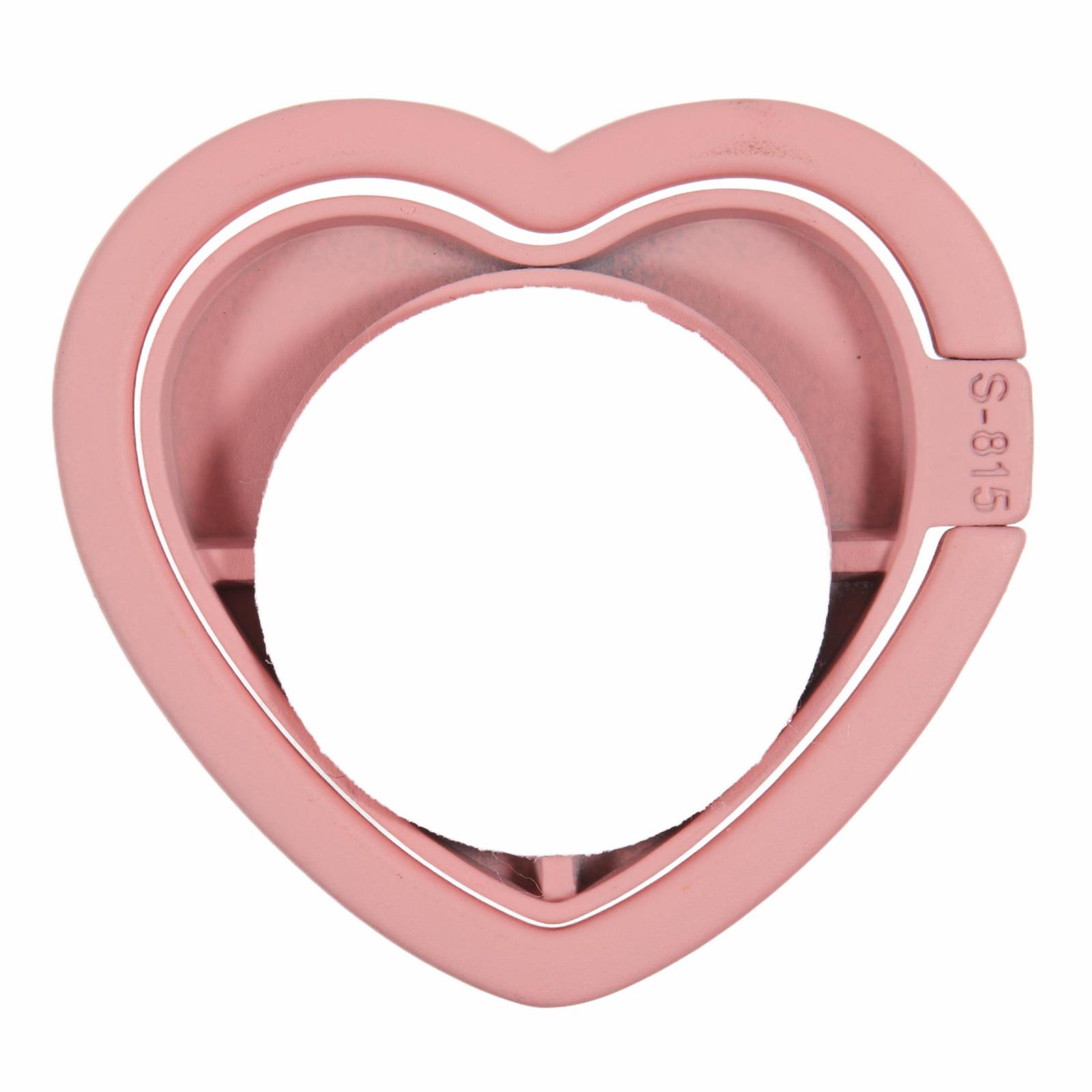 

Cell Phone Ring Holder Kickstand Love Heart Shaped Metal Phone Grip White