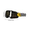 Motorrad Staubdichte Brille Vintage Staubdichte Rennbrille ATV Ski Brille Winddichte Dirtbike Brille Passend für Helm Für Erwachsene