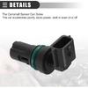 Motoforti CPS Sensor, Engine Camshaft Position Sensor, for Nissan Sentra 2007-2011, ABS, Metal, No.23731EN22A, Black