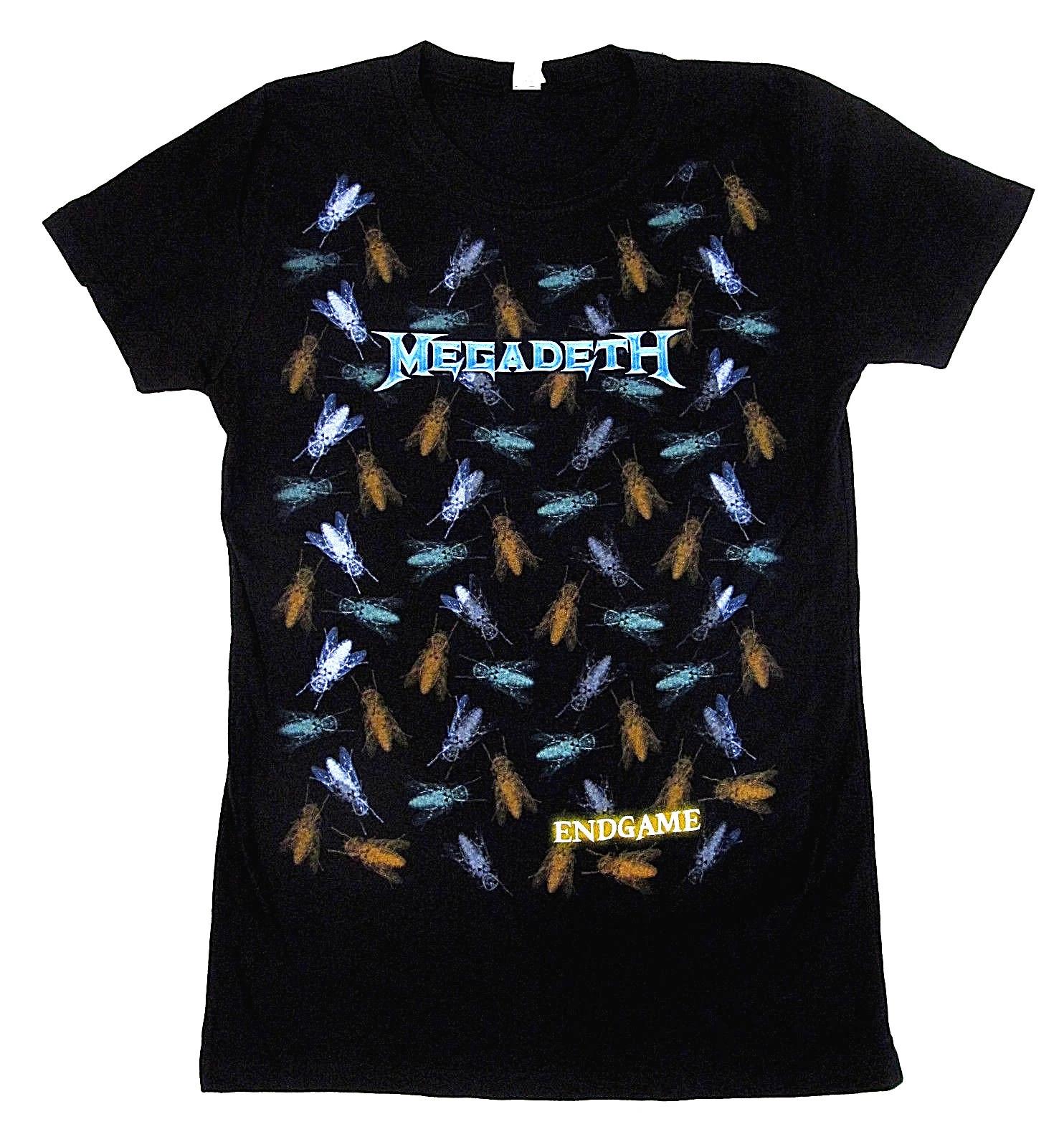 MEGADETH ENDGAME T-shirt Heavy Metal JUNIORS Tee XL Women 2sided Black NWT XL