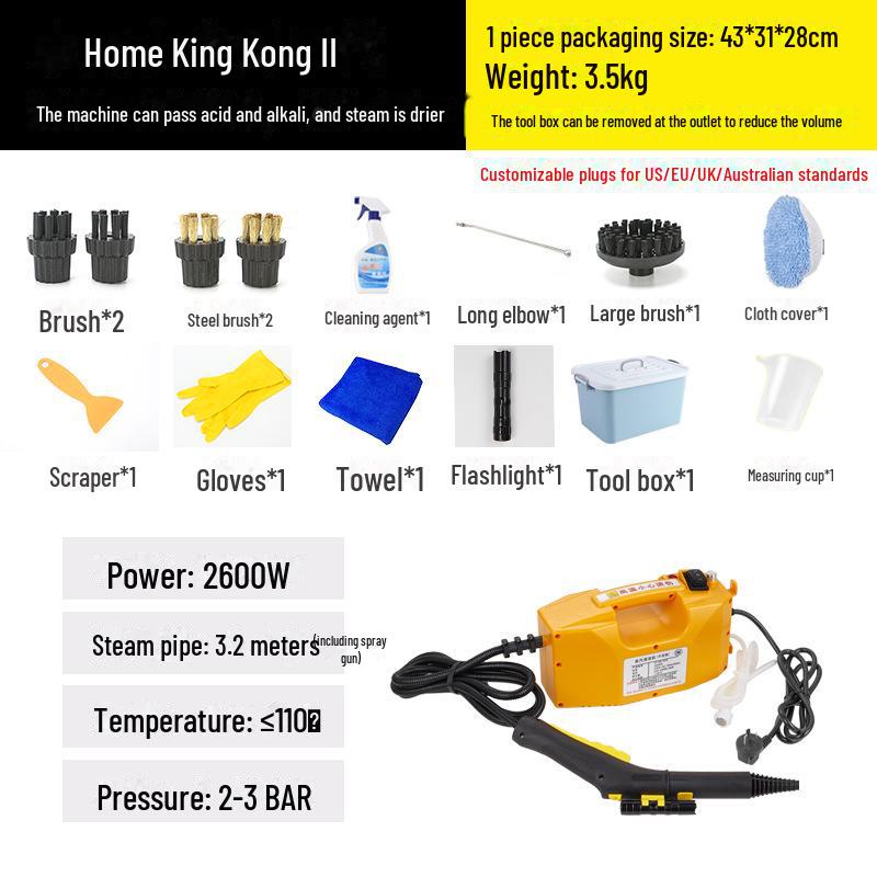 High-Temperature High-Pressure Steam Cleaner for Cars, Air Conditioners, Kitchens, and More