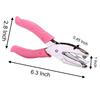 6.3" Handheld Hole Punch Round Star Heart Shaped Hole Thickened Leather Case For Paper Leather Craft Holes