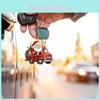 Christmas Santa Drive Car Pendant With Acrylic Material For Car Interior Decoration And Gift Idea