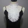 Ruffle Lace Jabot False Collar Steampunk Victorians Colonial Neck Collar Necktie