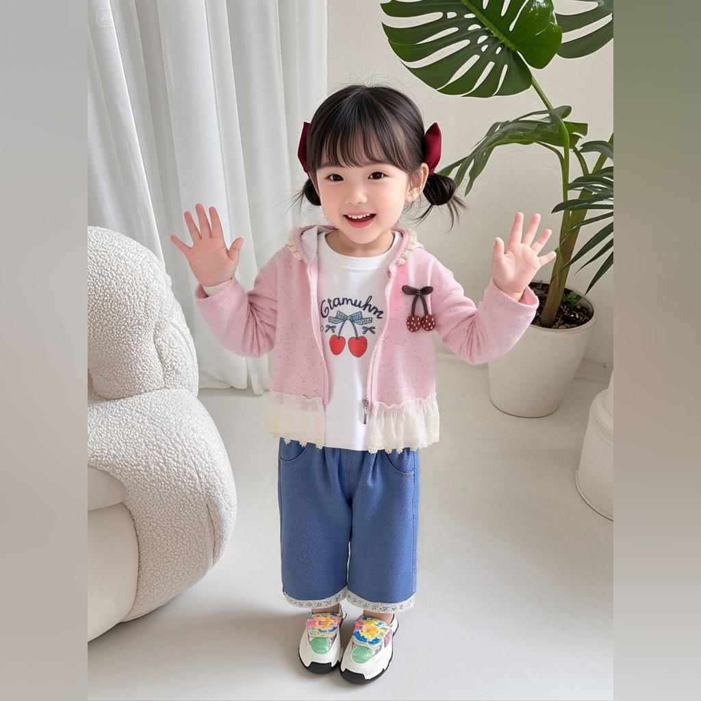 Kids Casual Long-Sleeve Set, Comfortable Daily Wear Outfits
