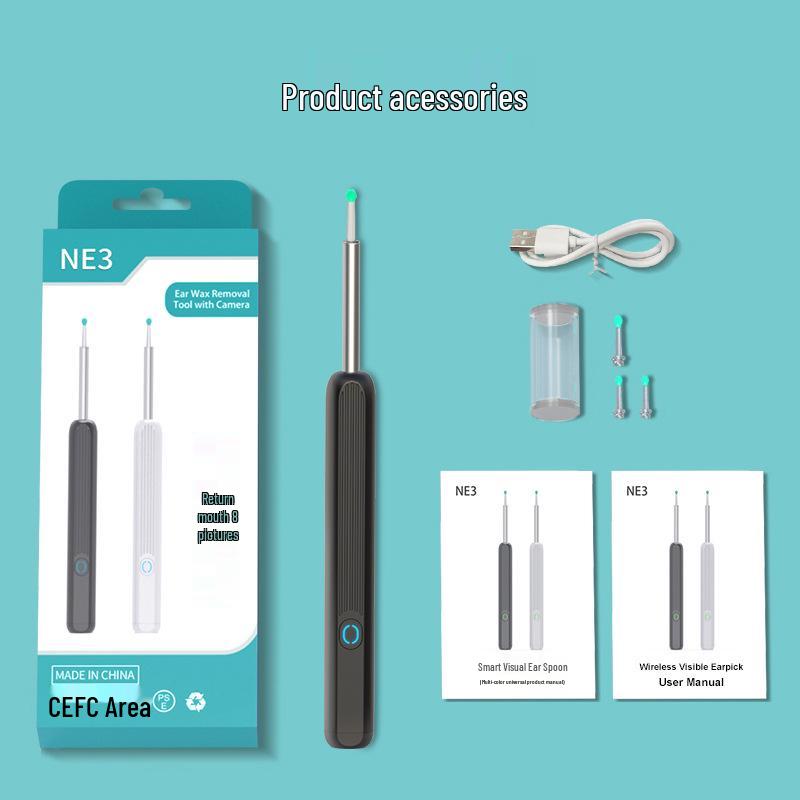 High-Definition Visual Ear Pick with Light - Ultra-Clear Endoscope Ear Cleaning Tool.