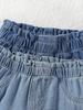 Girl jeans, fresh, casual, versatile, tulip waist children's jeans 2-piece set