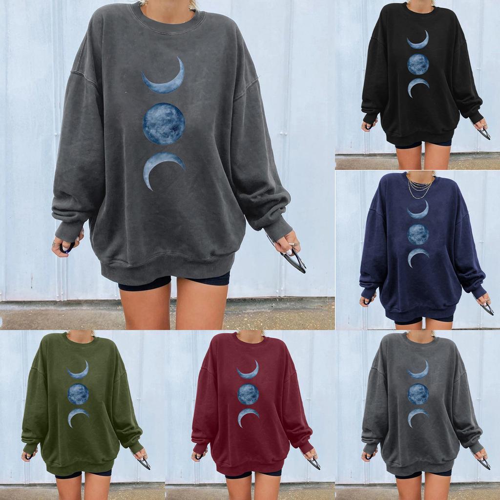Women's Long Sleeve 'La Luna' Graphic Sweatshirt