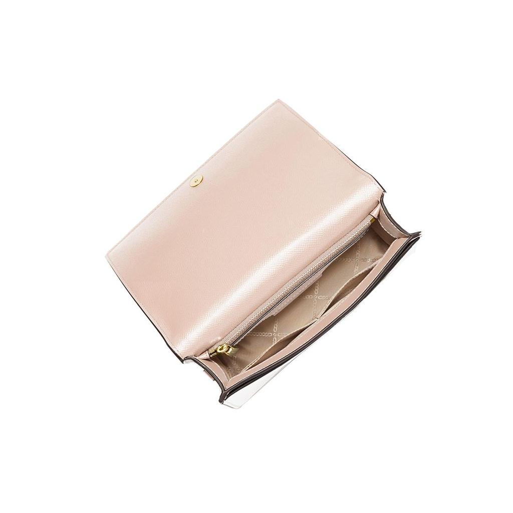 Michael Kors MK Jet Set Letter Logo Flap Solid Color Chain Leather Shoulder Crossbody Bag Large Women Bags Soft-Pink 32F9GJ6C9L187