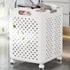 Multipurpose Portable Laundry Hamper with 4 Wheels Folding Clothes Storage Solution for Efficient Home Organization