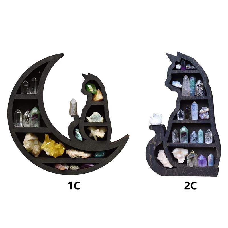Creative Wooden Storage Shelf Essential Oil Rack For Home Bedroom Office Decoration Display Stand Wall Floating Shelves