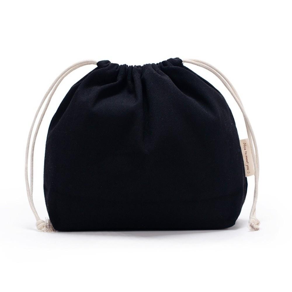 Multi-Use 27*20cm Drawstring Storage Bag Reusable Solid Color Canvas Bag Jewelry Bag for Candy Gift Package