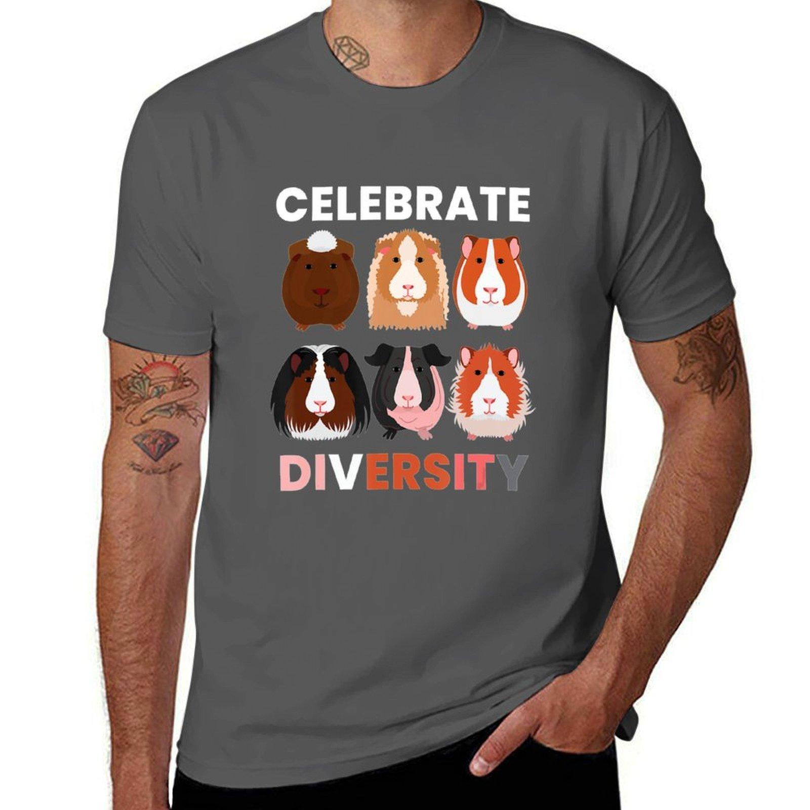 

Celebrate Diversity I Rodent Animal Guinea Pig TShirt Sporty Casual Quick Dry TShirt 4XL