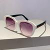Fashion White Decoration Sunglasses Chic Square Design Women Sun Shades Oversize Sun Glasses for Travelling Driving