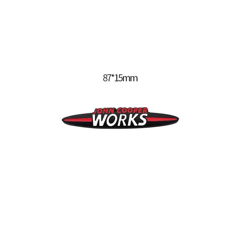 Metal JCW John Cooper Works Emblem Badge Decals For Mini Coopers Clubman Countryman Car Sticker R50 R52 R53 R55 R56 R57 R58 F55