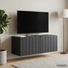 Wall Mounted TV Cabinet Black 78.5 X 31 X 30 Cm