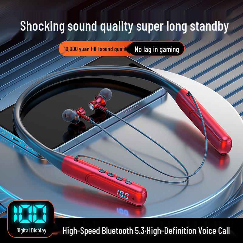 2025 Kabellose Bluetooth-Nackenbügelkopfhörer mit extrem langer Akkulaufzeit zum Laufen (Kompatibel mit Huawei & Apple)