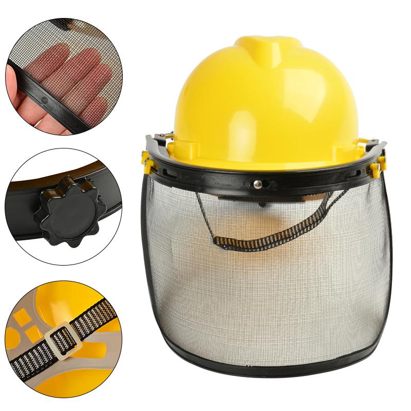 Chainsaw Safety Helmet Face Shield Protection With Mesh Visor For Stihl Trimmer