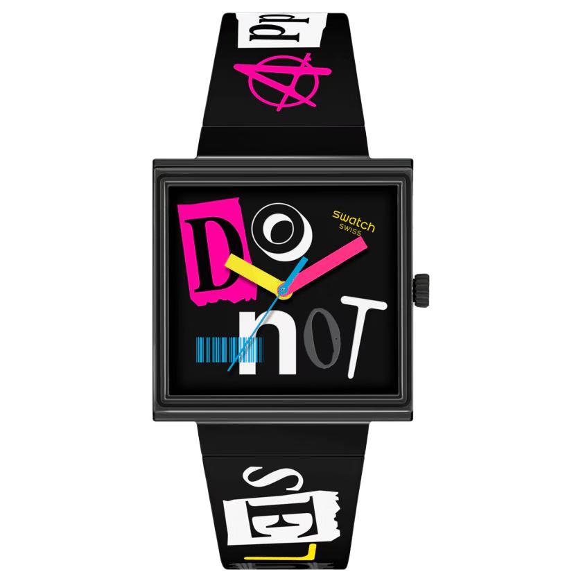 SWATCH Unisex Watch SO34B100 Multicolor Watch Dial