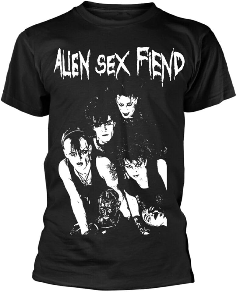Unisex T-Shirt Alien Sex Fiend Black 4XL чёрный