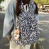 Schultasche Herbst und Winter neu Leopardenmuster Retro Nische Schultasche Damen Abholung Trendig Cool Ins Europäisch und Amerikanisch Spice Girls Freizeit Reisen