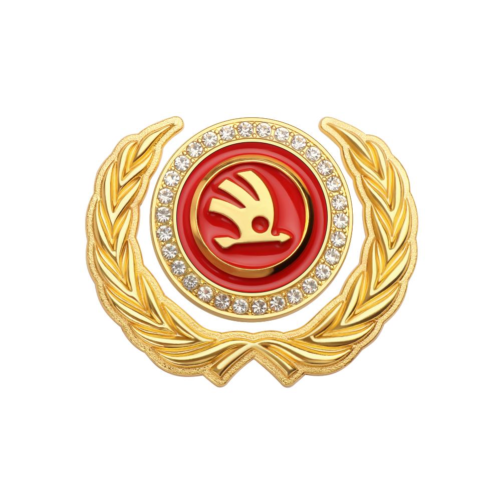 BWI5 Car Shield Badge Sticker Auto Body Side Window Decoration Accessories For Skoda Octavia Rapid Fabia Superb Kodiaq Kamiq A7 A5