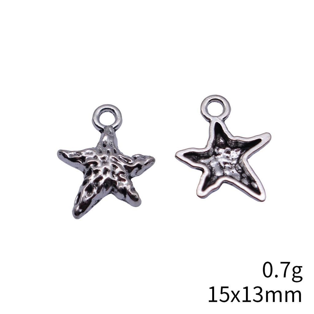 Seestern Meeres-Charms Kollektion Tier-Charms Für Strand-Thema DIY Armband Halskette Schmuckherstellung Zubehör Für