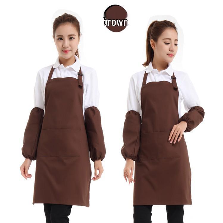 Waterproof Adjustable Hanging Neck Apron for Housework and Catering Staff