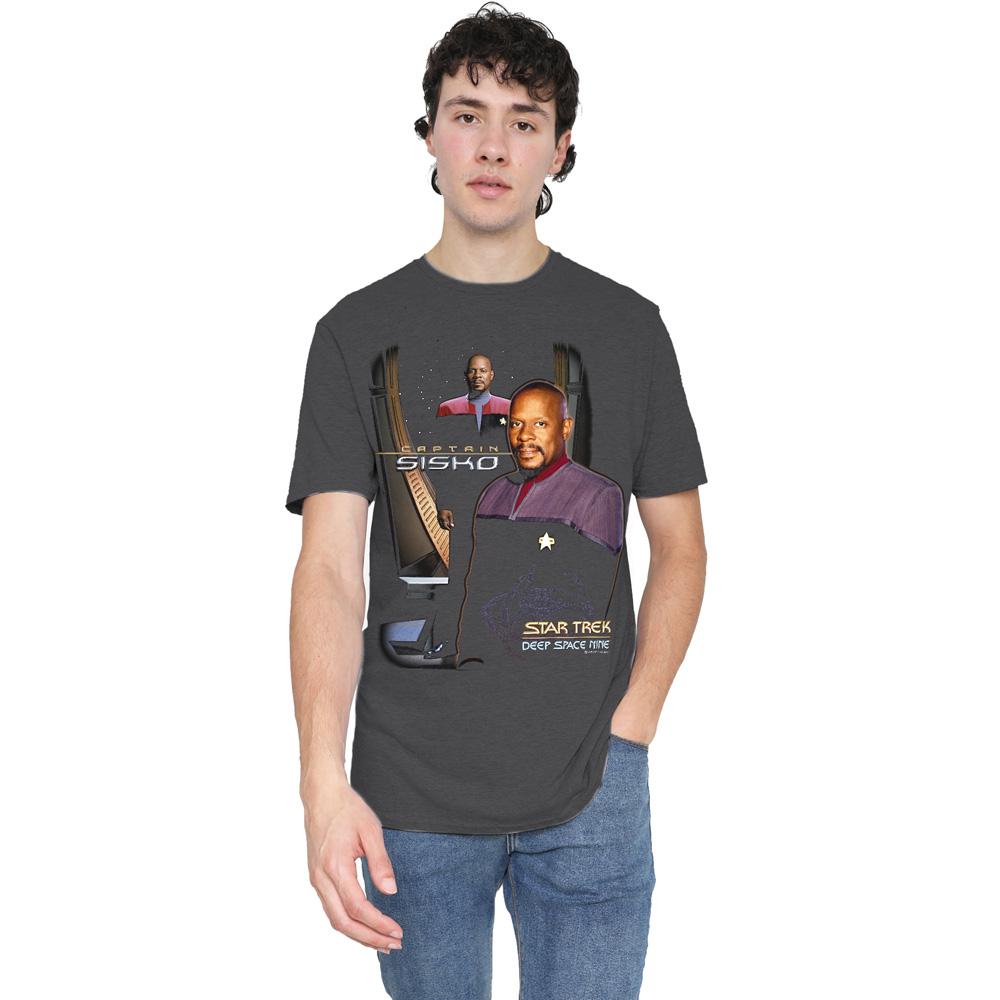Star Trek Unisex Dospělé Tričko Kapitán Sisko