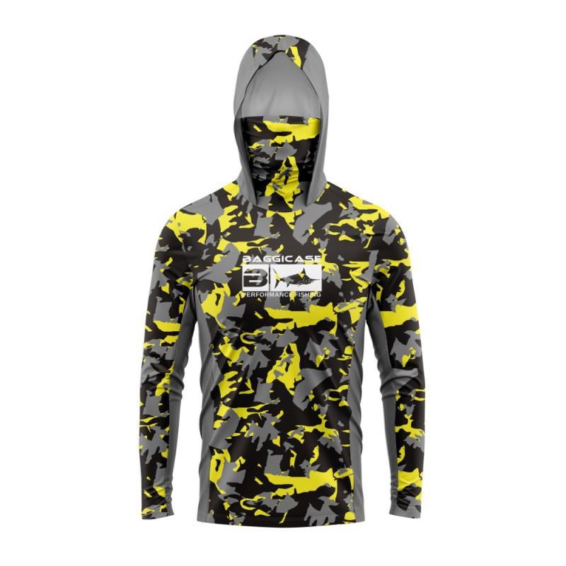 BAGGICASE Angelbekleidung Outdoor Sportbekleidung Mit Kapuze Maske Sonnenschutz Schnelltrocknend Atmungsaktiv
