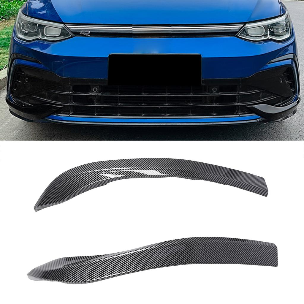 2 PCS Front Bumper Side Splitter Left Right for CS Increase Stability Sporty Look Replacement for MK8 2020-2024