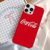 C-CocaC-Cola For iPhone 14 Pro Max 13 17 11 16 12 15 Air Plus Satin Colorful Phone Case