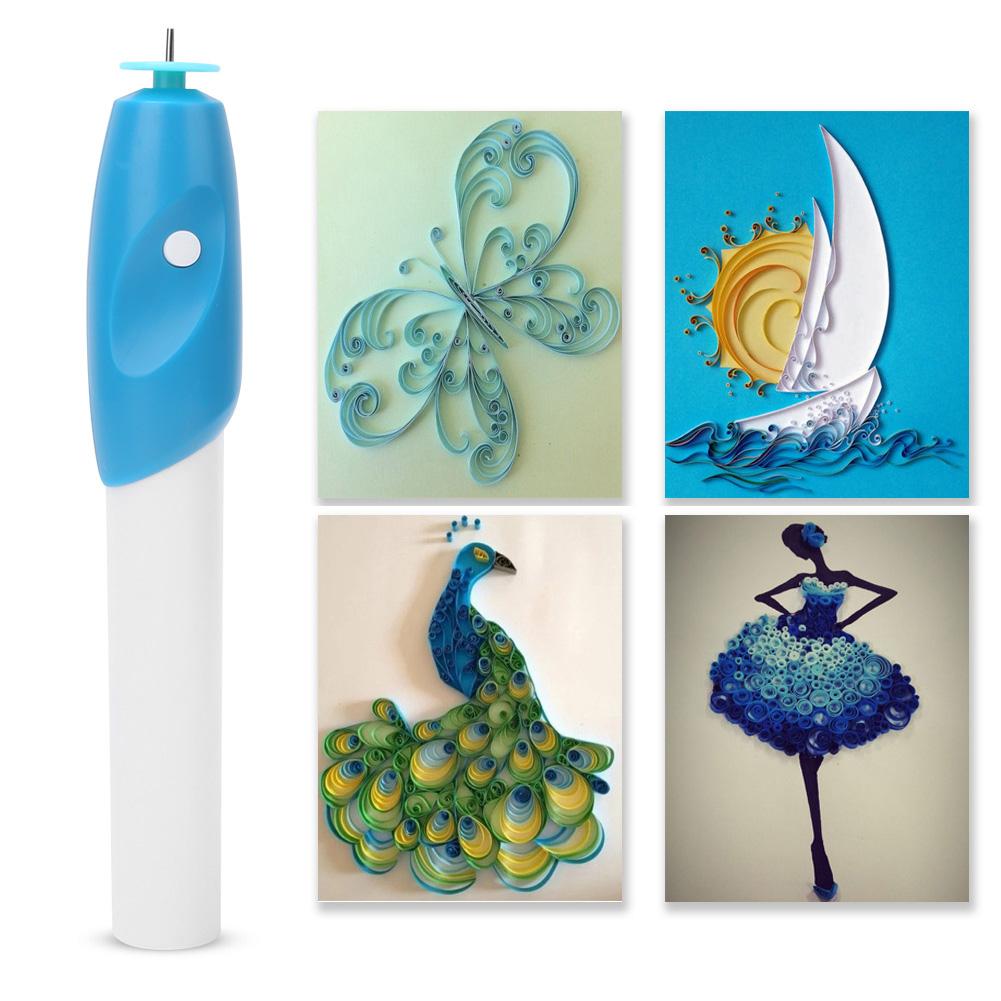 Paper Quilling Tool Electric Paper Winder Rolling Curling Pen DIY Craft Tool