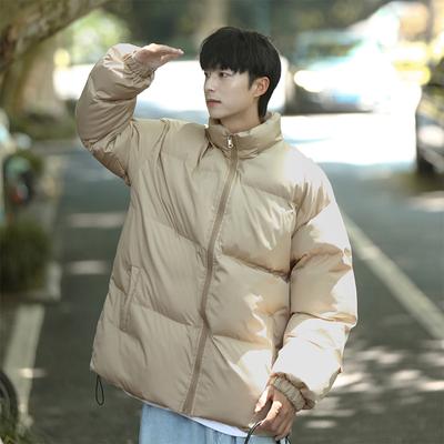 Winter Warm Casual Baumwolle Mantel Männer Mode Vielseitig Stehkragen Mantel Männer Langarm Warme Baumwolle Mantel Männer Kleidung